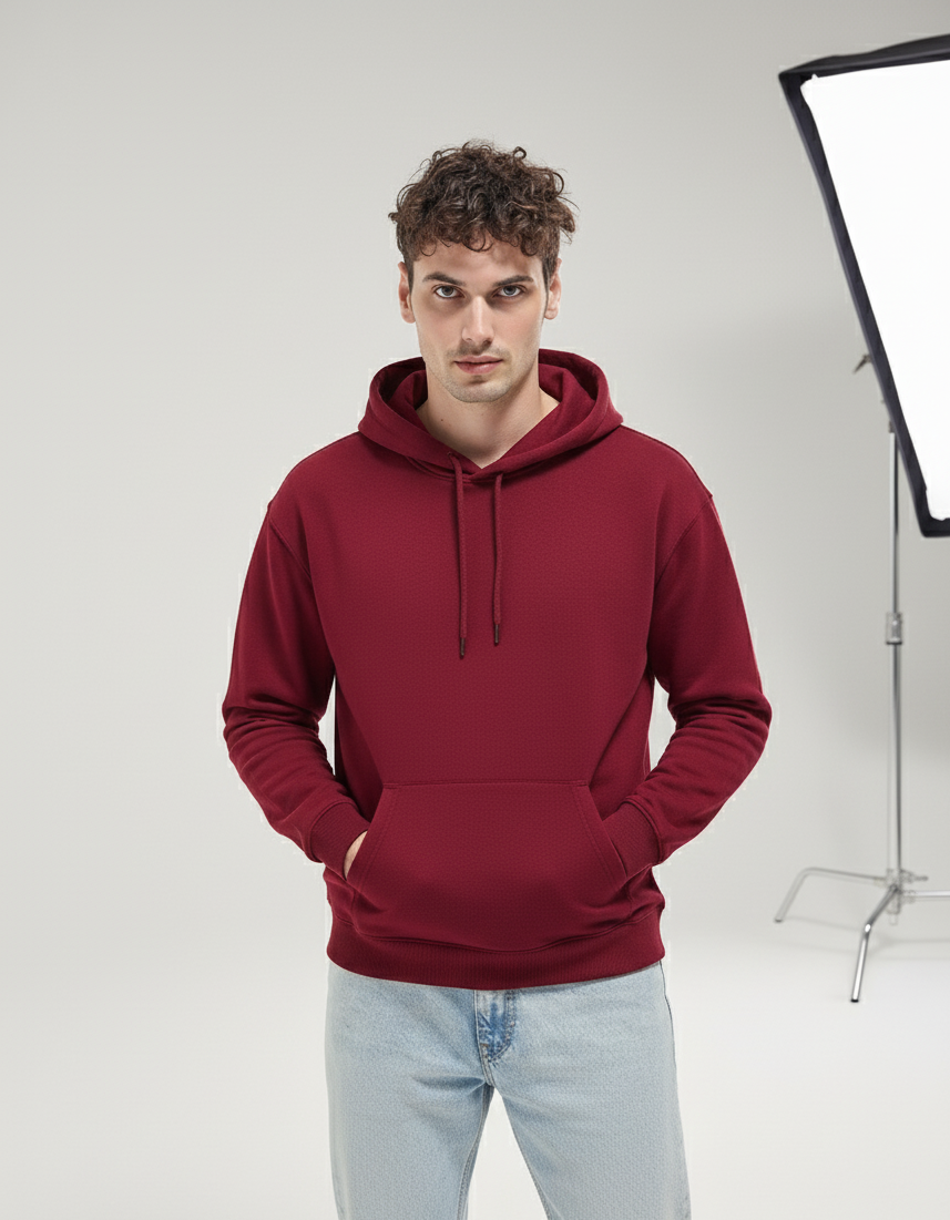 Hoodie | Aiden – Maroon