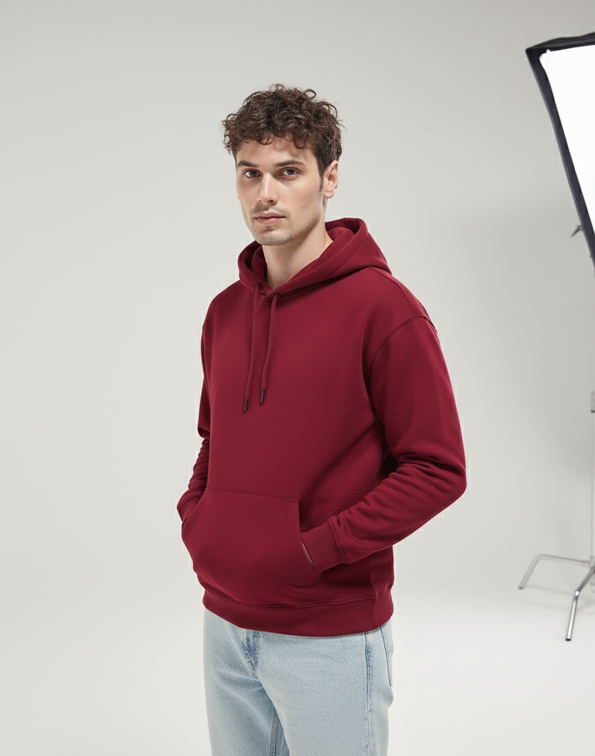 Hoodie | Aiden – Maroon